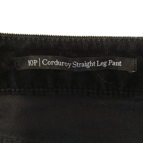 Talbots Black Straight Leg Corduroy Pants - Picture 4 of 10